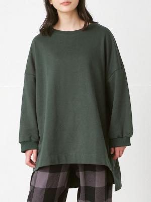 前後差プルオーバー　綿裏毛
