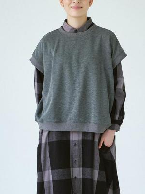 フレンチスリーブプルオーバー T/C裏毛