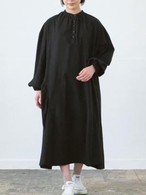 アシンメトリー切り替えワンピース　Cツイル起毛