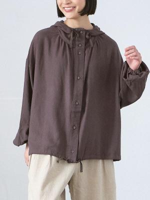 フードジャケット C/Lヘリンボン