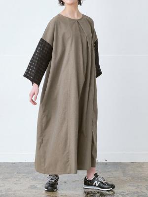 大幅値下げチノ　コットンロングワンピース チノ コットンロングワンピース