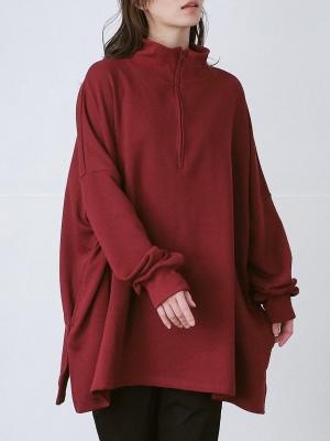 ハイネックリブプルオーバー T/Cミニ裏毛