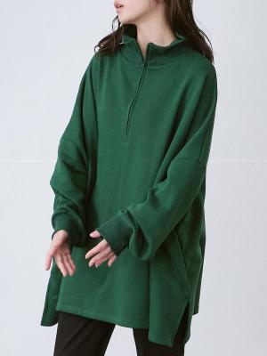 ハイネックリブプルオーバー T/Cミニ裏毛