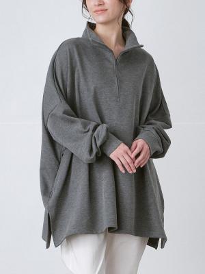 ハイネックリブプルオーバー T/Cミニ裏毛