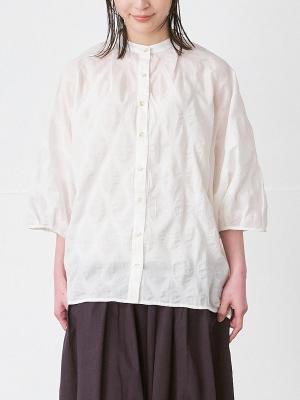 ドルマンブラウス　綿オパールドット