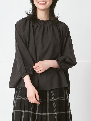 スモックブラウス　綿ボイルワッシャー