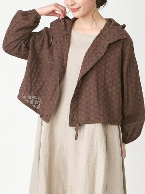 フードジャケット 綿サークルレース