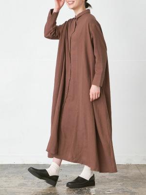シャツワンピース リネンコットン