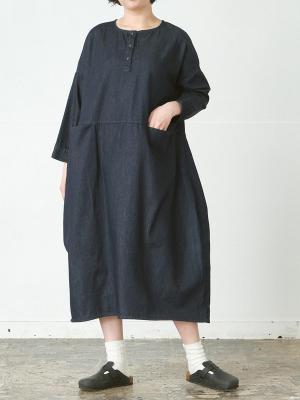 コクーンワンピース　８オンスデニム