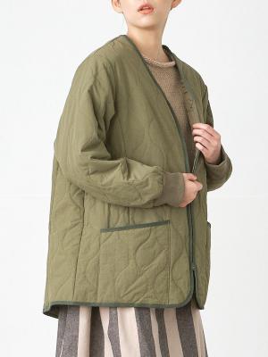 ひょうたんキルトミディコート