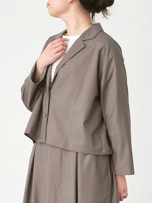 ショート丈ジャケット　T/Rサージ