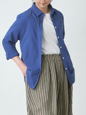 レギュラーカラーシャツ　綿オックス