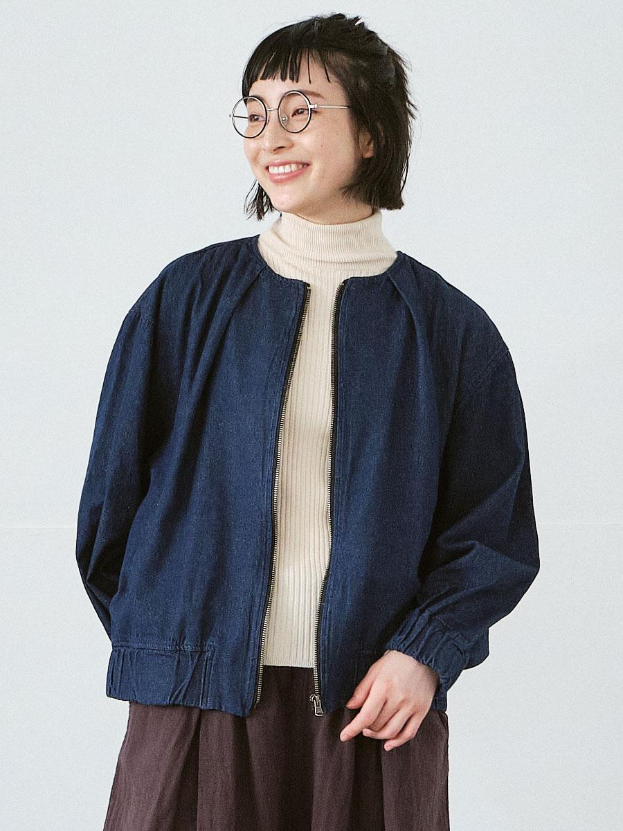 日本製】Y´s ノーカラー ロングシャツ ブルゾン アウター 毛 100%