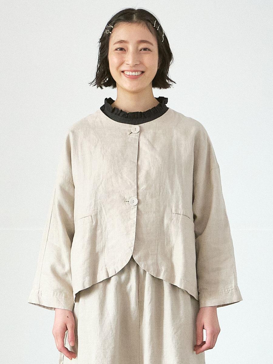 ノーカラージャケット リネンオックス | JK | 【公式】D*g*y ONLINE