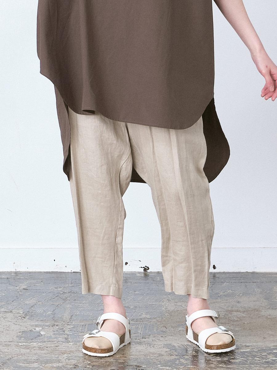 再入荷◆Dgy◆リネンオックスタックパンツ　クロ　Mサイズ ルーズパンツ リネンオックス | パンツクロップド | 【公式】D*g