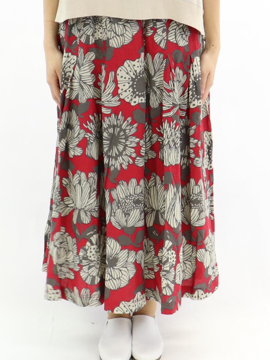 綿麻大花プリントsk Skマキシ 公式 D G Y Online Store ディージーワイ オンラインストア