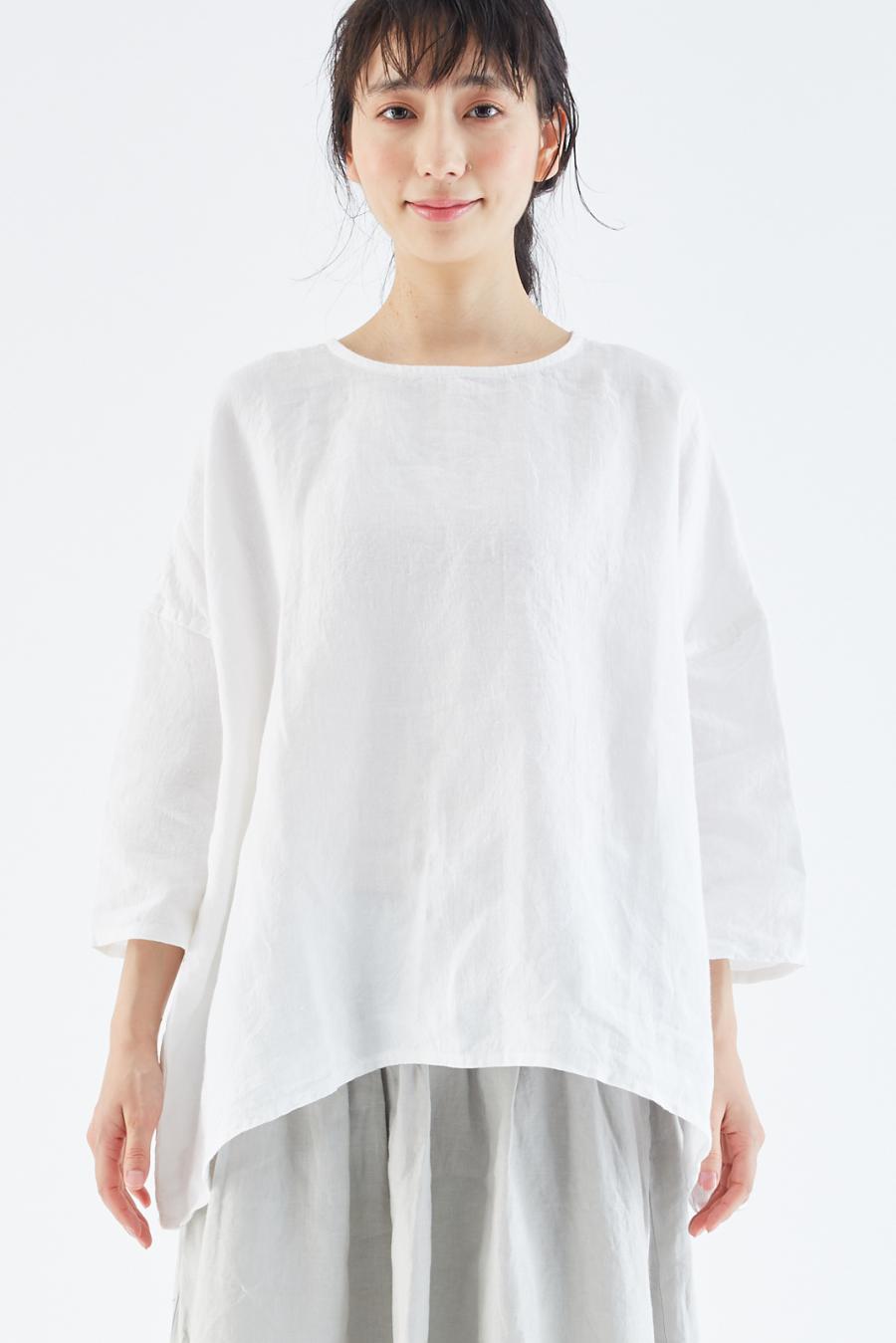 リネンオックスノーカラーブラウス シャツblシチブソデ 公式 D G Y Online Store ディージーワイ オンラインストア