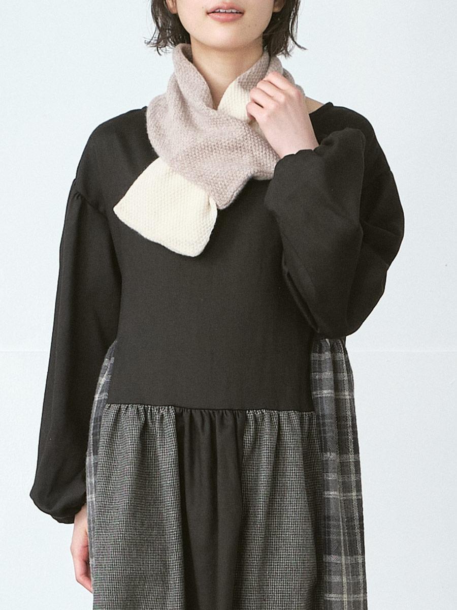 Dior Homme AW06 バイカラー　ウール　マフラー Dior Homme AW06 バイカラー ウール マフラー Dior Homme AW06 バイ