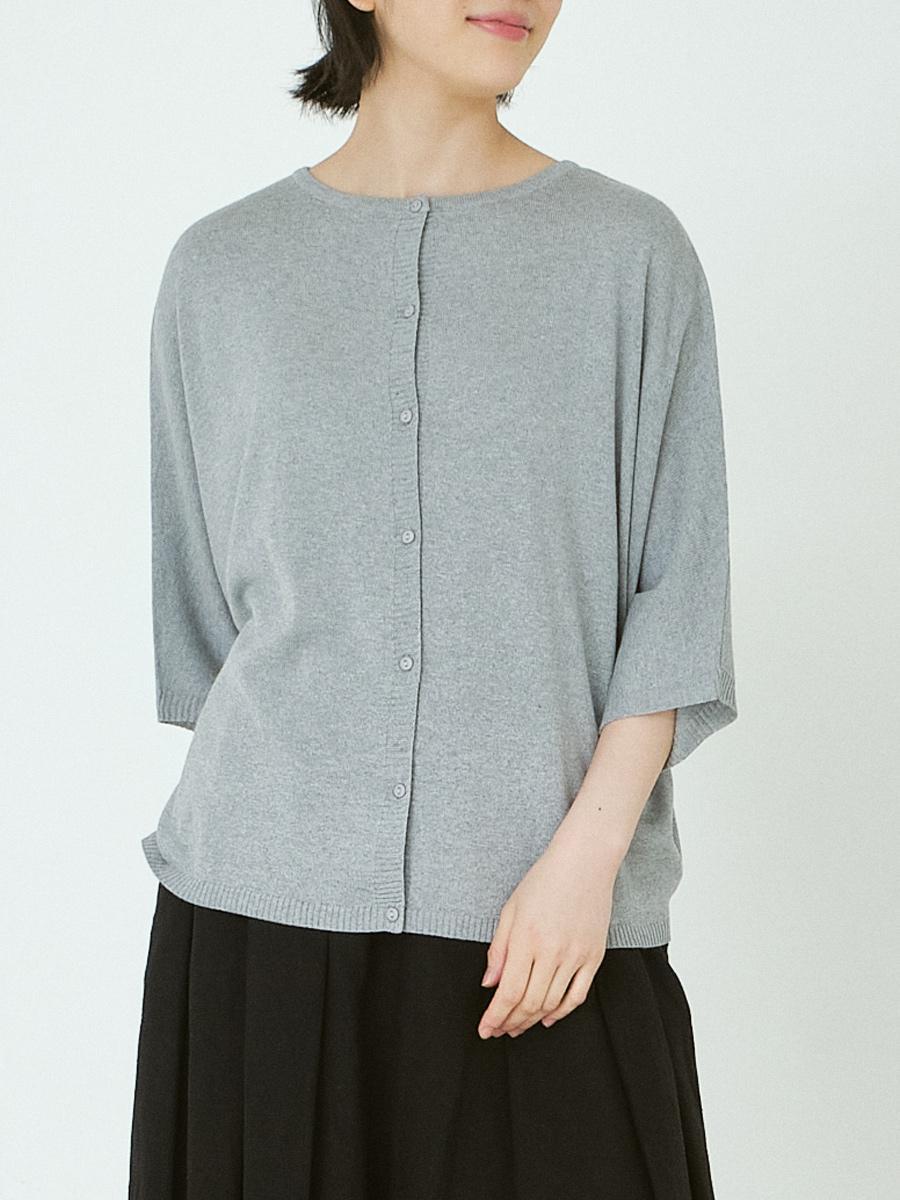 2WAYハンパ袖カーディガン 天竺12G | ニット | 【公式】D*g*y ONLINE