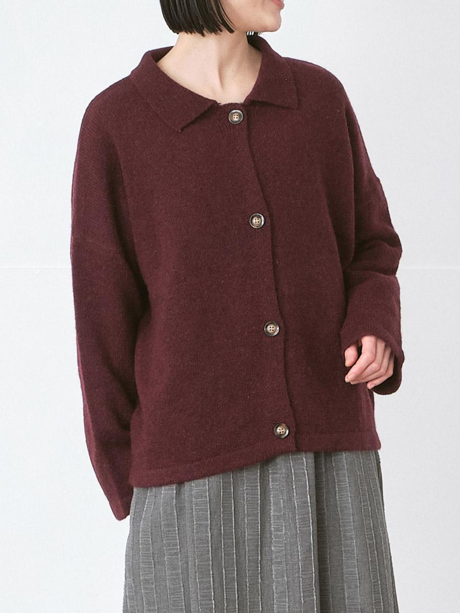 襟つきウールニットカーディガン | ニット | 【公式】D*g*y ONLINE