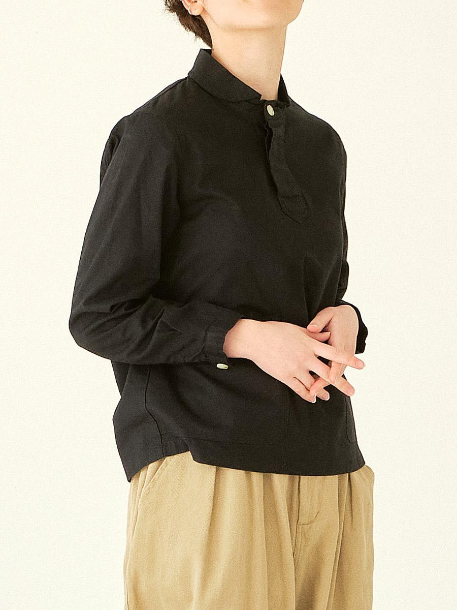 丸襟プルオーバーシャツ 綿オックス | シャツBLナガソデ | 【公式】D*g