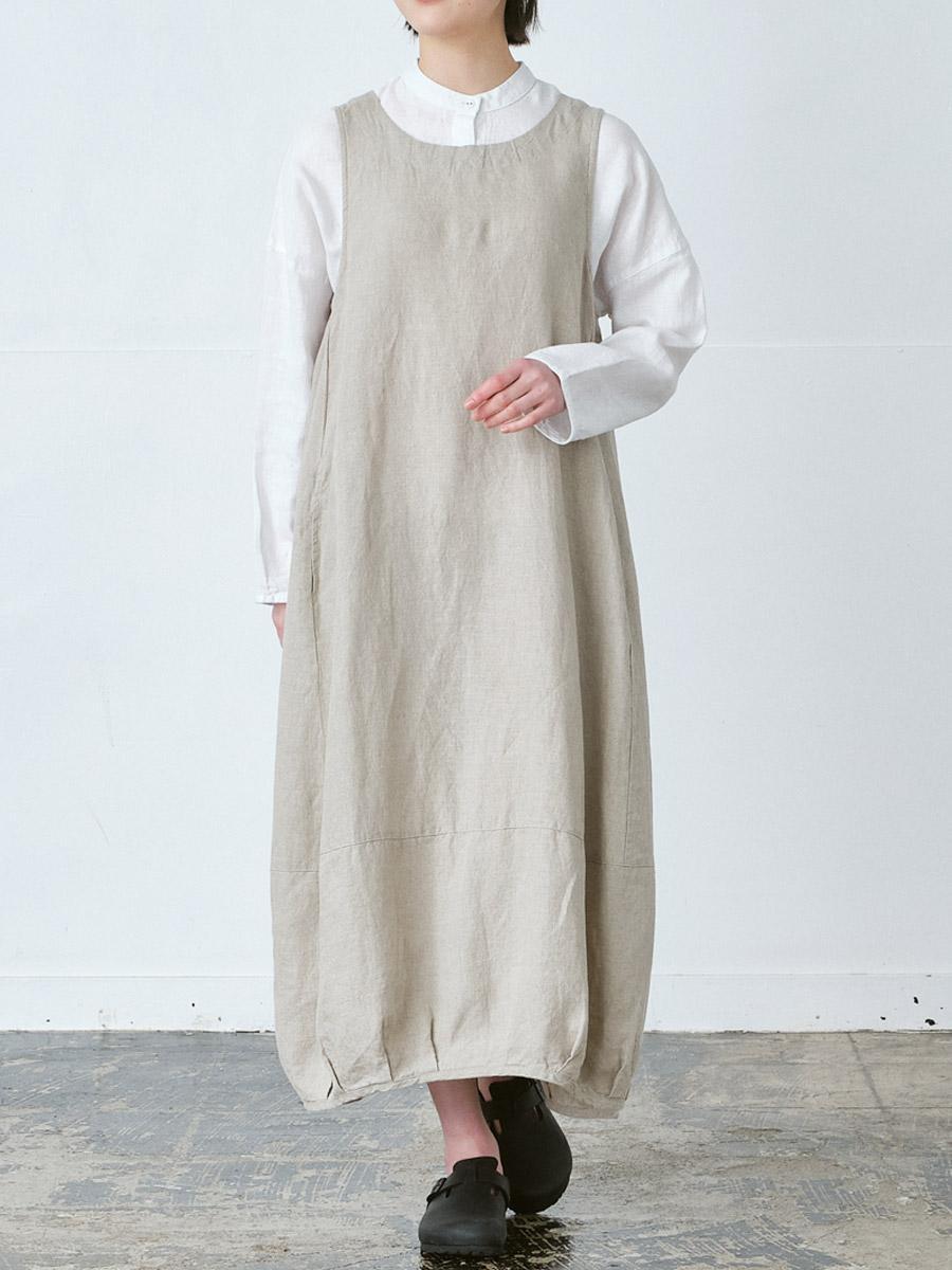 バルーンワンピース リネンオックス | OPノースリーブ | 【公式】D*g*y