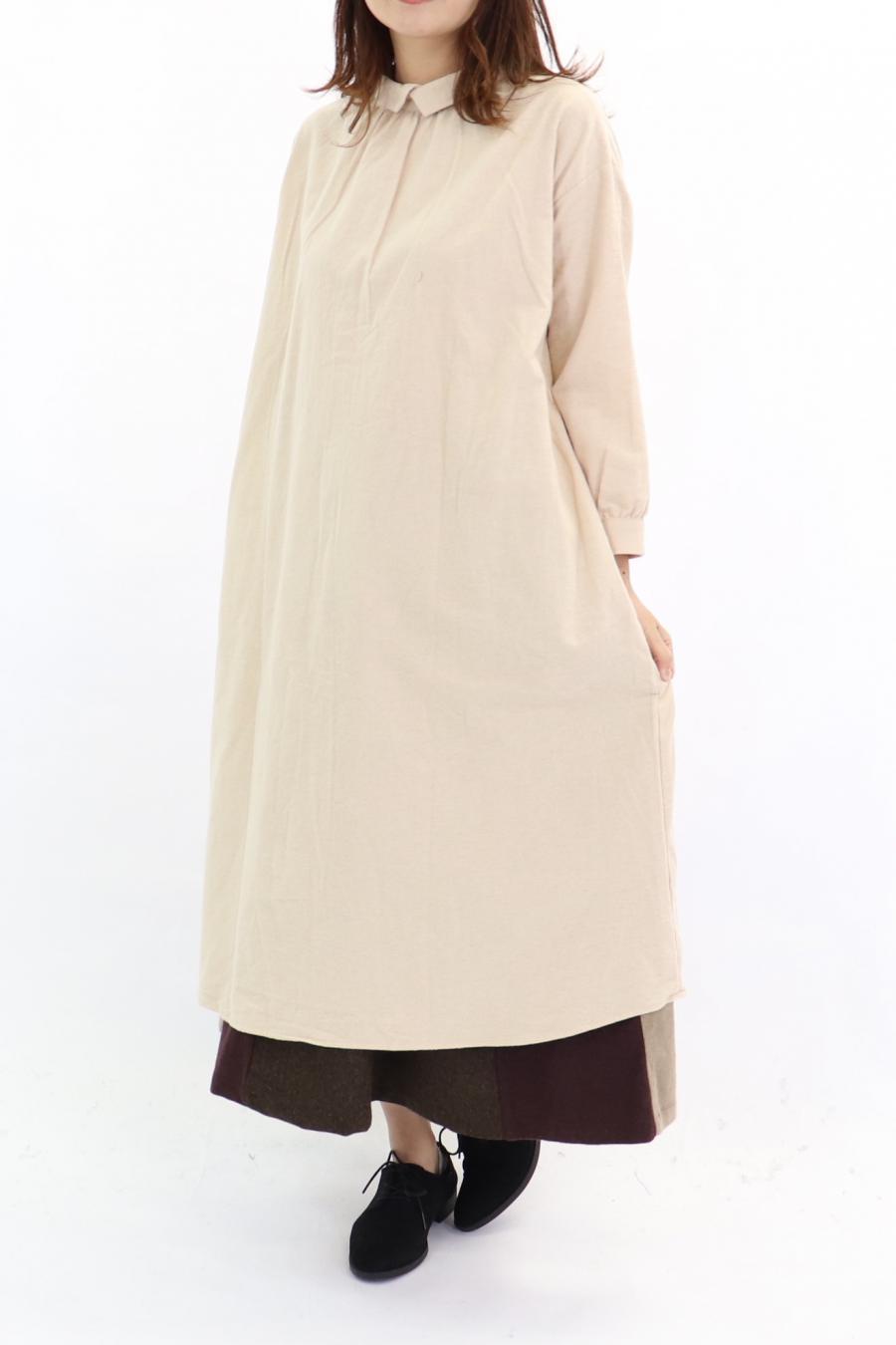綿ネル起毛ワンピース Opナガソデ 公式 D G Y Online Store ディージーワイ オンラインストア