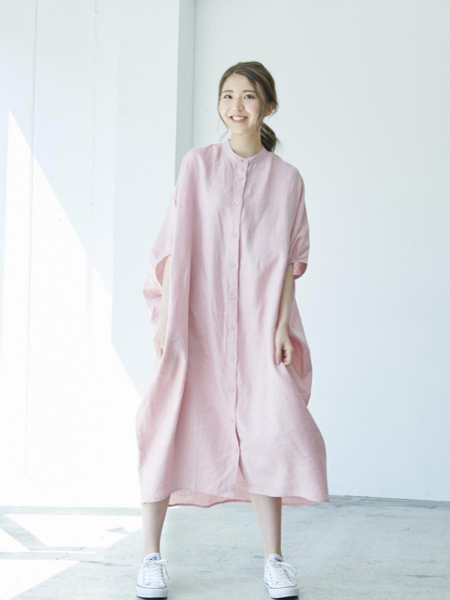 リネンオックスモモンガワンピース Opシチブソデ 公式 D G Y Online Store ディージーワイ オンラインストア
