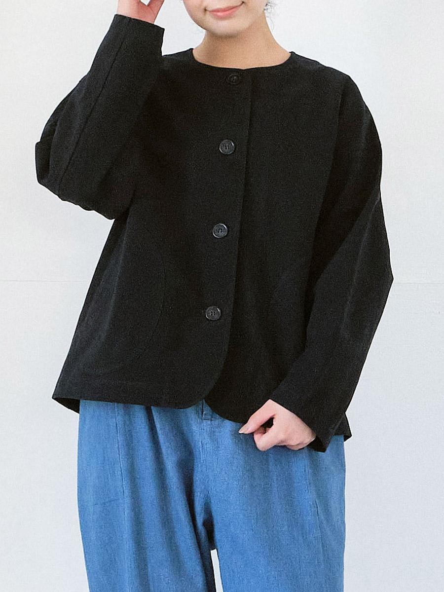 ノーカラージャケット 綿ハイカウント | JK | 【公式】D*g*y ONLINE