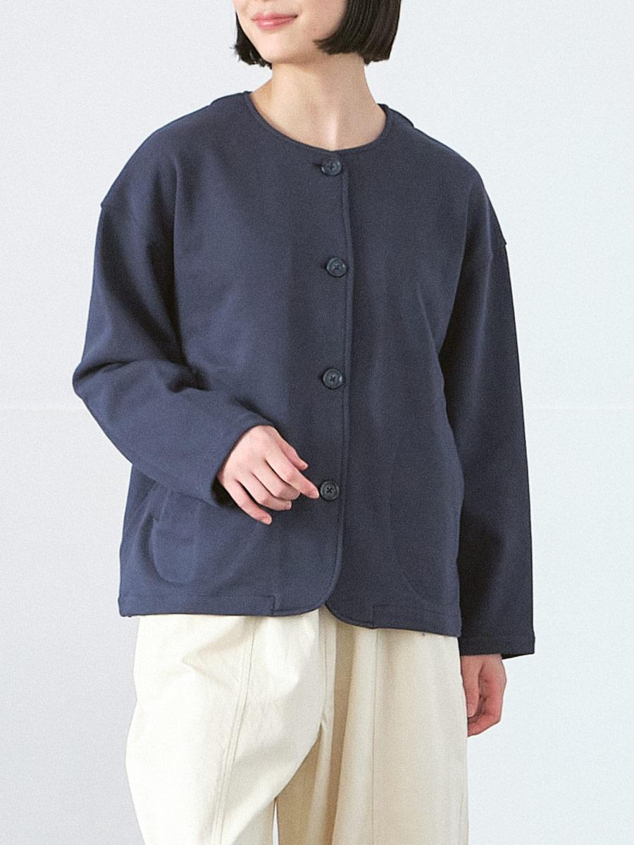 ノーカラージャケット コットン裏毛 | JK | 【公式】D*g*y ONLINE