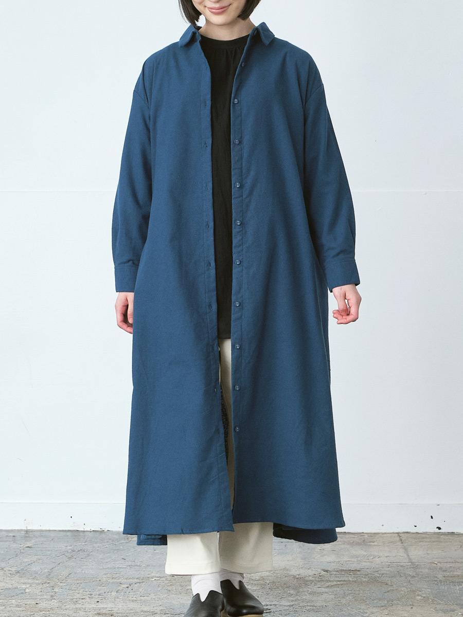 H3900◾️ヴィンテージ フェンディ　ウール100% シャツワンピース シャツワンピース 綿オックス起毛 | OPナガソデ | 【公式】D*g*y