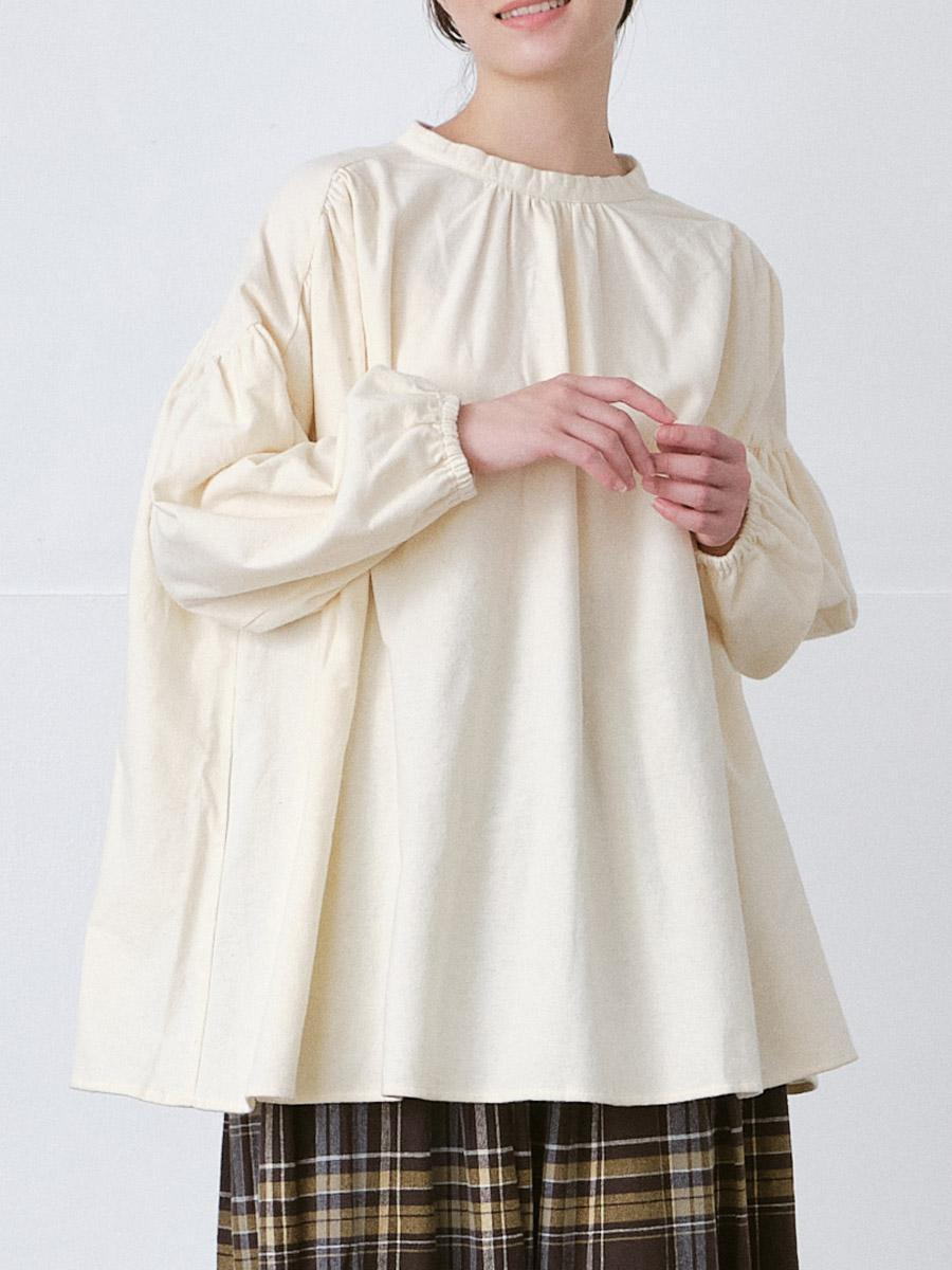 ロールカラーブラウス 綿ネル起毛 | シャツBLナガソデ | 【公式】D*g*y