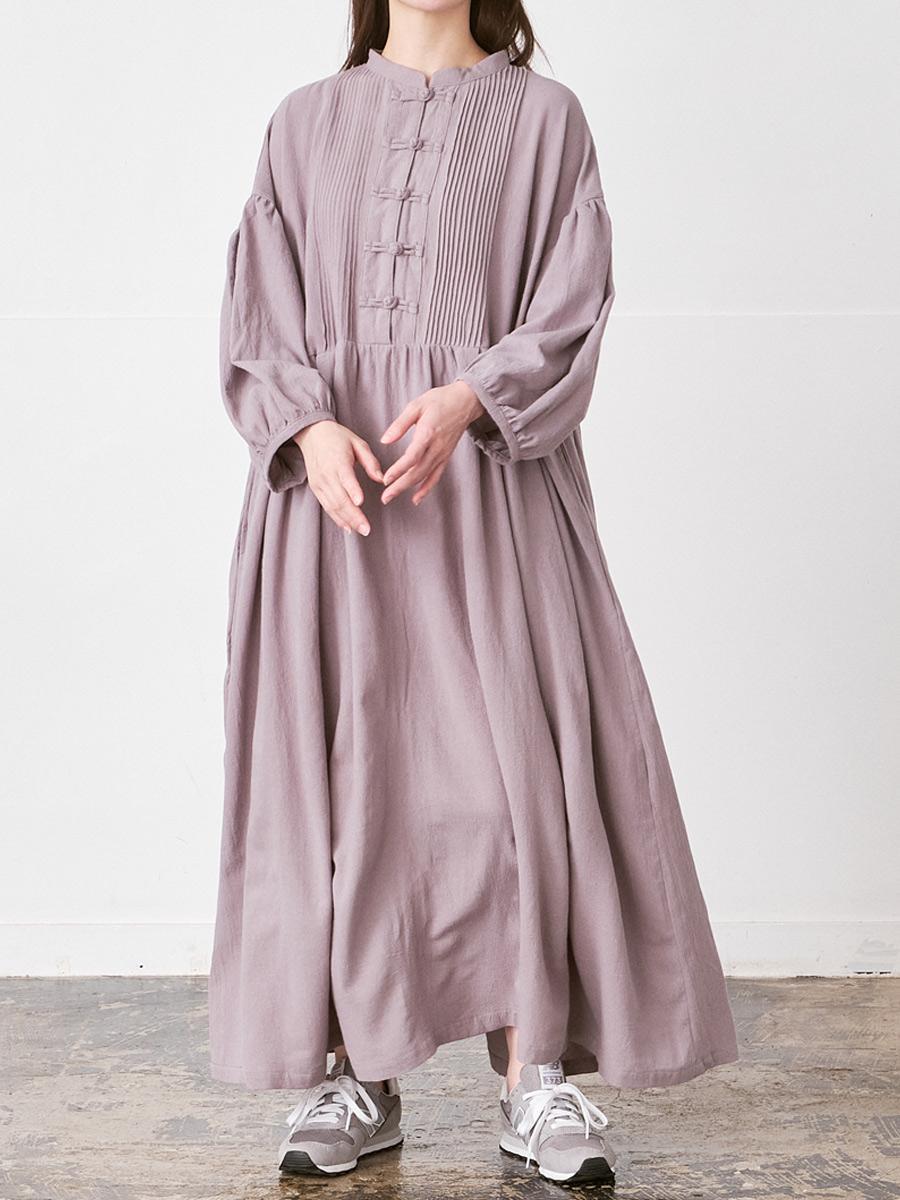 チャイナボタンワンピース 綿ワッシャー | OPナガソデ | 【公式】D*g*y