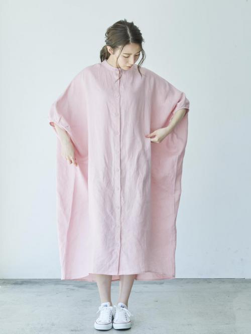 リネンオックスモモンガワンピース Opシチブソデ 公式 D G Y Online Store ディージーワイ オンラインストア